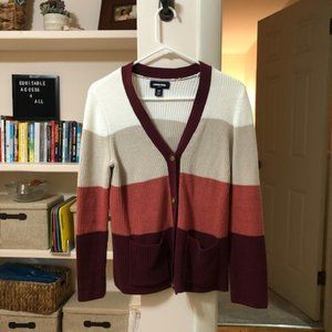 Striped Cardigan, Small Petite